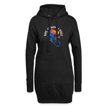 Comment je roule à vélo Drôles d’amateurs de vélo - Sweat-shirt à capuche long Femme - noir - Devant