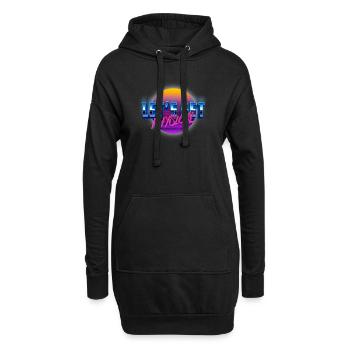 Obtenons l’esthétique Physique Vaporwave - Sweat-shirt à capuche long Femme - noir - Devant