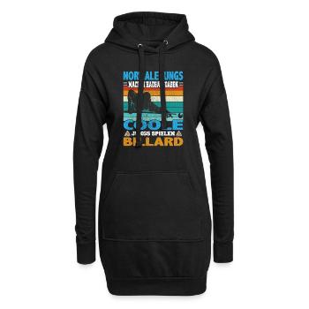 Snooker und Pool Billard Spruch für Billardspieler - Hoodie-Kleid - Schwarz - Vorne