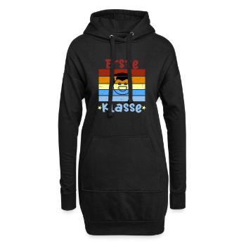 1. Klasse Smile Schulbeginn T shirt - Hoodie-Kleid - Schwarz - Vorne