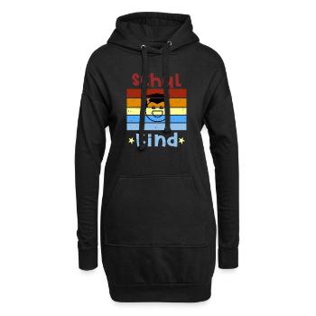 Schulkind 1. Klasse Smile Schulbeginn T shirt - Hoodie-Kleid - Schwarz - Vorne
