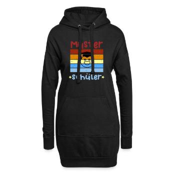 Musterschüler Smile Schulbeginn T shirt - Hoodie-Kleid - Schwarz - Vorne