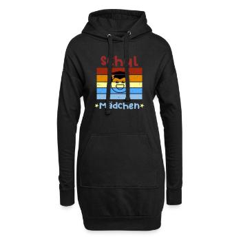 Schulmädchen 1. Klasse Smile Schulbeginn T shirt - Hoodie-Kleid - Schwarz - Vorne