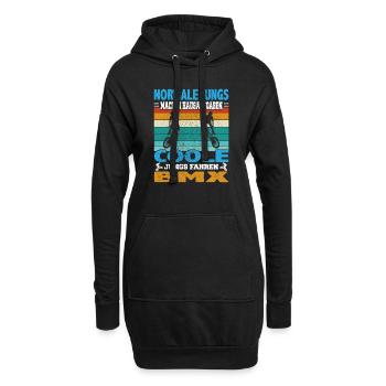 Witziger BMX Bike Fahrer Spruch für Jungs für Dirt - Hoodie-Kleid - Schwarz - Vorne