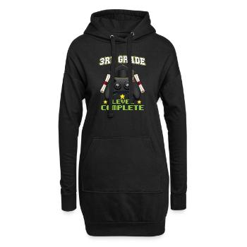3rd Grade Level Compelete Elemenatary Graduation - Hoodie-Kleid - Schwarz - Vorne