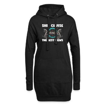 La croisière en bateau apporte les meilleures vues Kreuzfahrt - Sweat-shirt à capuche long Femme - noir - Devant