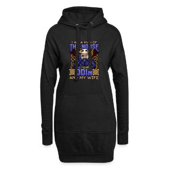 Norse Viking Mythology Design for Viking Warriors - Hoodie-Kleid - Schwarz - Vorne