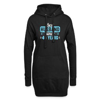 Best Husband Since 40 Years 40th Wedding Day - Hoodie-Kleid - Schwarz - Vorne