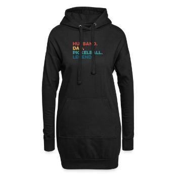 Pickleball Lustiger Ehemann Papa Legende Vatertag - Hoodie-Kleid - Schwarz - Vorne