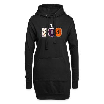 Boo Spinnen Hexenhut Halloween Spinne Geist Hexen - Hoodie-Kleid - Schwarz - Vorne