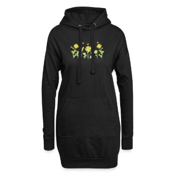 Marguerites Daisy Summer Daisies Flower Garden - Hoodie-Kleid - Schwarz - Vorne