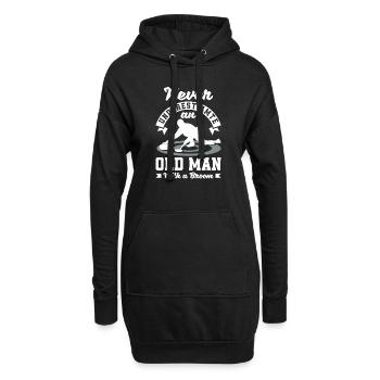 Curling Player for a Curler Never Underestimate - Hoodie-Kleid - Schwarz - Vorne