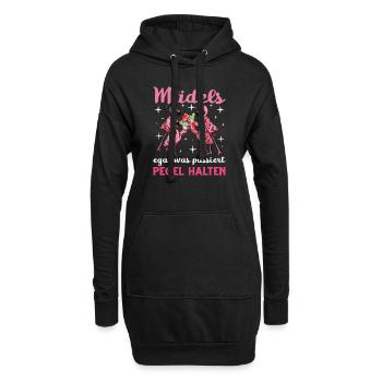 Flamingo Junggesellenabschied Frauen jga Saufen - Hoodie-Kleid - Schwarz - Vorne