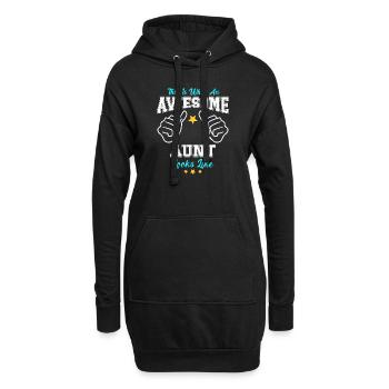 Voici à quoi ressemble une tante géniale - Sweat-shirt à capuche long Femme - noir - Devant
