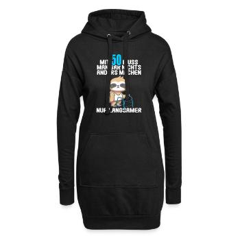 Mit 50 nichts anders nur langsamer 50 Geburtstag - Hoodie-Kleid - Schwarz - Vorne