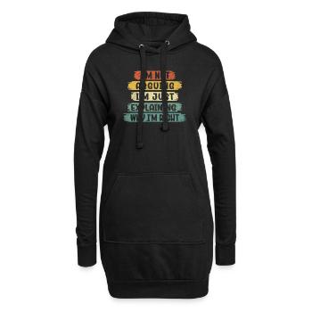 Im Not Arguing Im Just Explaining Why Im Right - Hoodie Dress - black - Front