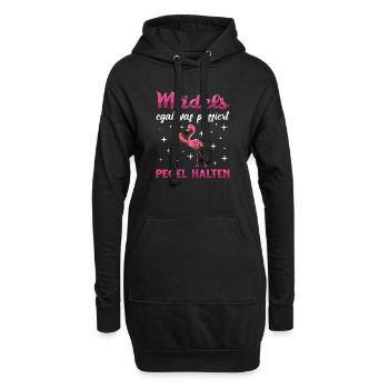 Flamingo Junggesellenabschied Frauen jga Saufen - Hoodie-Kleid - Schwarz - Vorne