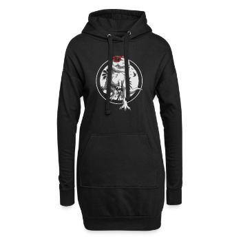 T-Rex Gift Dinosaur Boy Tyrannosaurus Funny - Hoodie Dress - black - Front
