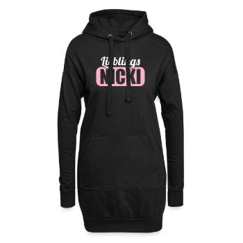 DDR Ostdeutschland Osten Ossi Lieblings Nicki - Hoodie-Kleid - Schwarz - Vorne