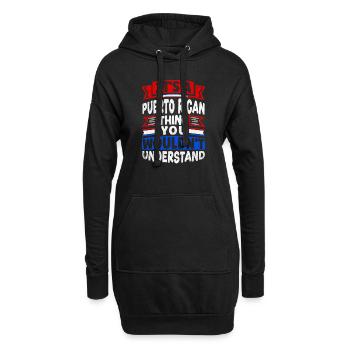 Puerto Rico Boricua Its A Puerto Rican Thing Funny - Hoodie-Kleid - Schwarz - Vorne