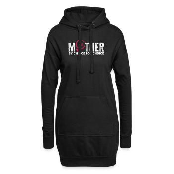 Mère par choix Pour Choix Pro Choice Féministe - Sweat-shirt à capuche long Femme - noir - Devant