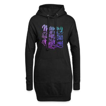 Mommy Of The Birthday Mermaid Matching Family - Sweat-shirt à capuche long Femme - noir - Devant