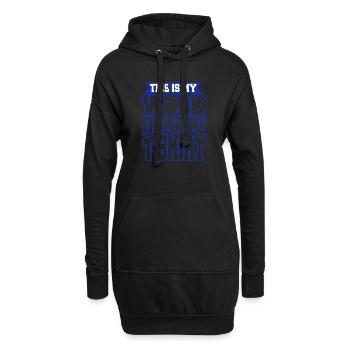 This Is My Work From Home T-Shirt Cool Designs - Hoodie-Kleid - Schwarz - Vorne