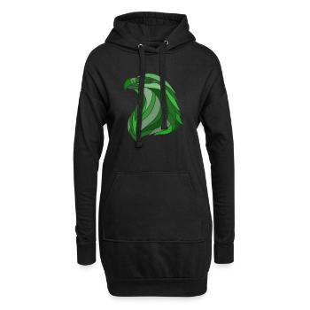 eagle green - Hoodie-Kleid - Schwarz - Vorne