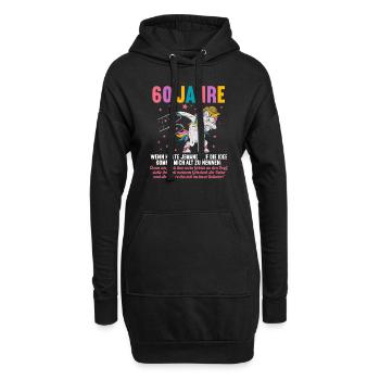 60 Jahre idee mich alt zu nennen 60 Geburtstag - Hoodie-Kleid - Schwarz - Vorne