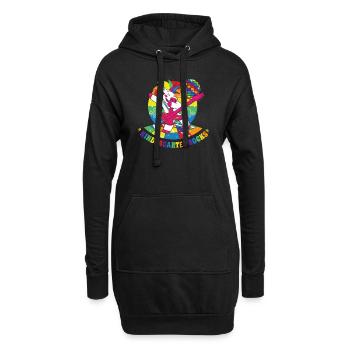 Zurück zu Schule Kindergarten Awesome Lifestyle Ge - Hoodie-Kleid - Schwarz - Vorne