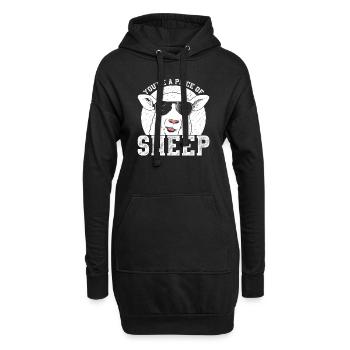 Drôle de dicton Citation sarcastique Ironic Lif - Sweat-shirt à capuche long Femme - noir - Devant