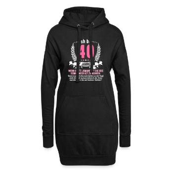 40 Jahre idee mich alt zu nennen 40 Geburtstag - Hoodie-Kleid - Schwarz - Vorne