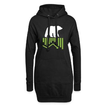 Awesome Bear Market Cycle Stock Crypto Investisseur - Sweat-shirt à capuche long Femme - noir - Devant