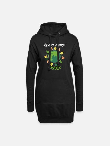 Earth Day Earthday Environmental Protection Environment Nature - Hoodie Dress - black