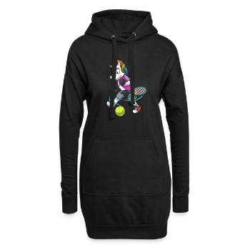 Tennis PLayer Licorne Tennis - Sweat-shirt à capuche long Femme - noir - Devant