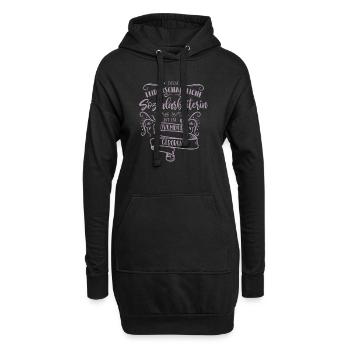 Sozialarbeiterin im November geboren - Hoodie-Kleid - Schwarz - Vorne