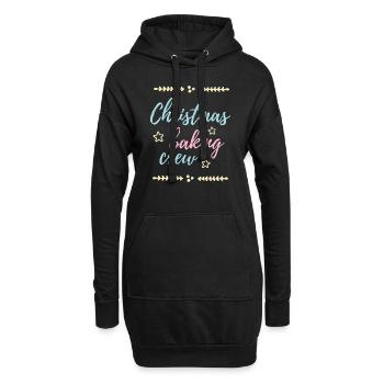 Christmas Baking Crew - les boulangers de Noël - Sweat-shirt à capuche long Femme - noir - Devant