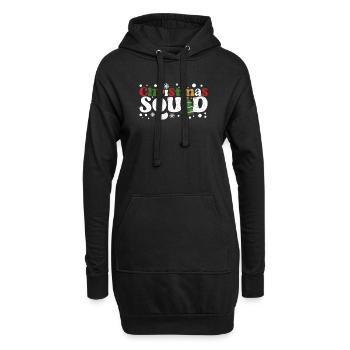 Weihnachten Kader Weihnachtsmann Familie Matching - Hoodie-Kleid - Schwarz - Vorne