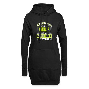 Bad Day of Golf - Hoodie-Kleid - Schwarz - Vorne