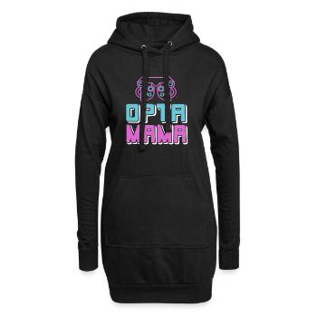 OPTA MAMA Cool Retro Ophthalmologist T-Shirt - Hoodie-Kleid - Schwarz - Vorne