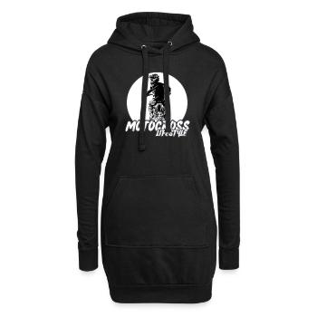 Motocross / Enduro / Freestyle mx / Dirtbike rétro - Sweat-shirt à capuche long Femme - noir - Devant