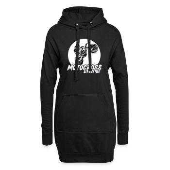 Motocross / Enduro / Freestyle mx / Dirtbike rétro - Sweat-shirt à capuche long Femme - noir - Devant