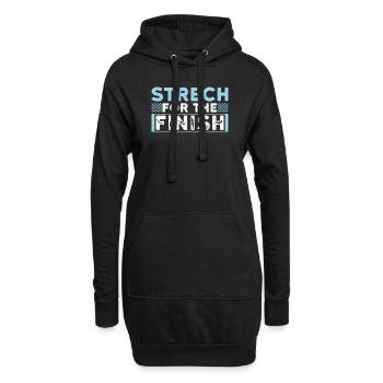 Stretch Für Den Fertigen Schwimmer - Hoodie-Kleid - Schwarz - Vorne