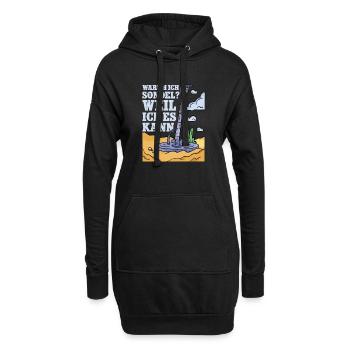 Sondeln Sondel Metalldetektor Schatzsuche - Hoodie-Kleid - Schwarz - Vorne