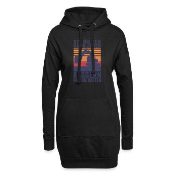 Studieren kann Jeder Baggern nur die Besten Shirt - Hoodie-Kleid - Schwarz - Vorne