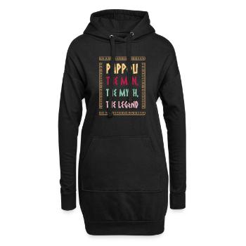 Griechischer Vatertag Griechenland Liebhaber - Hoodie-Kleid - Schwarz - Vorne
