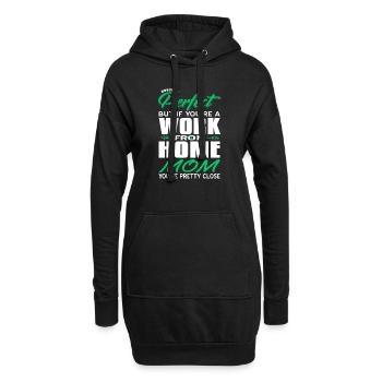 Personne n’est parfait, mais si vous travaillez de maman - Sweat-shirt à capuche long Femme - noir - Devant