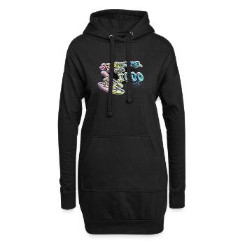 Génial depuis 2000. Kayak, kayakiste. Graffiti - Sweat-shirt à capuche long Femme - noir - Devant