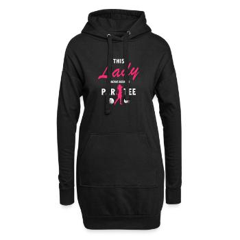 Cette dame sait comment PAR TEE Retro Funny Golfer - Sweat-shirt à capuche long Femme - noir - Devant