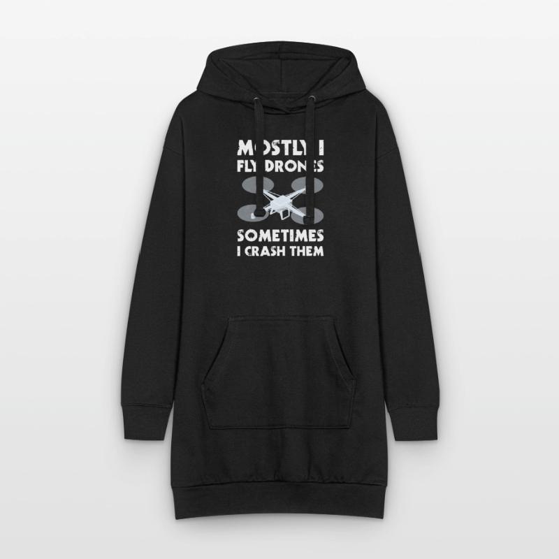 Drone pilot mostly i fly camera drones hobby pilot Hoodie-Kleid